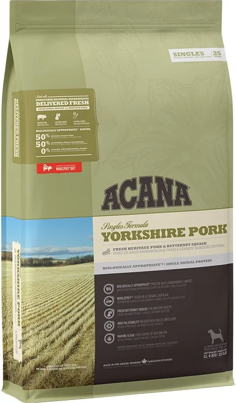 Acana Singles Yorkshire Pork  11,4 kg