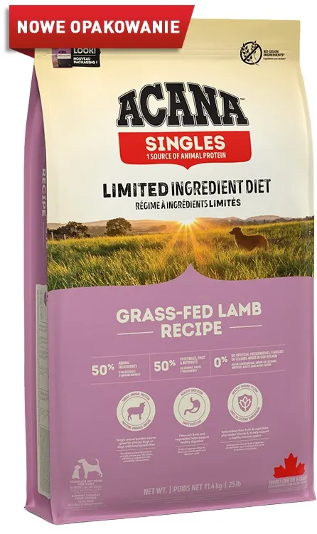ACANA Singles Grass-Fed Lamb - dry dog food - 11,4kg
