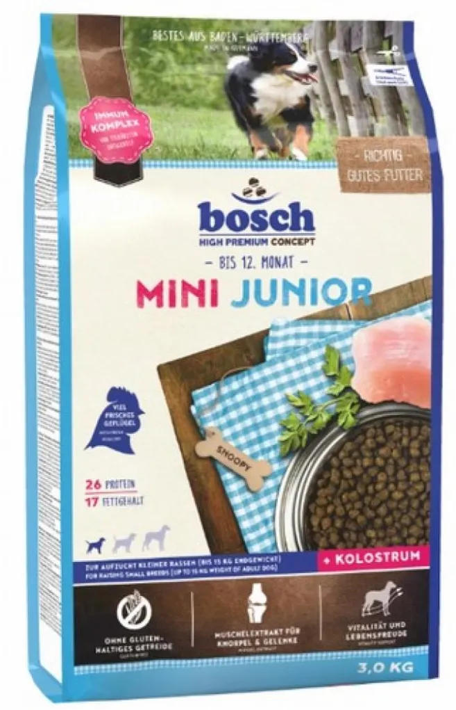 BOSCH Mini Junior - dry dog food - 3 kg