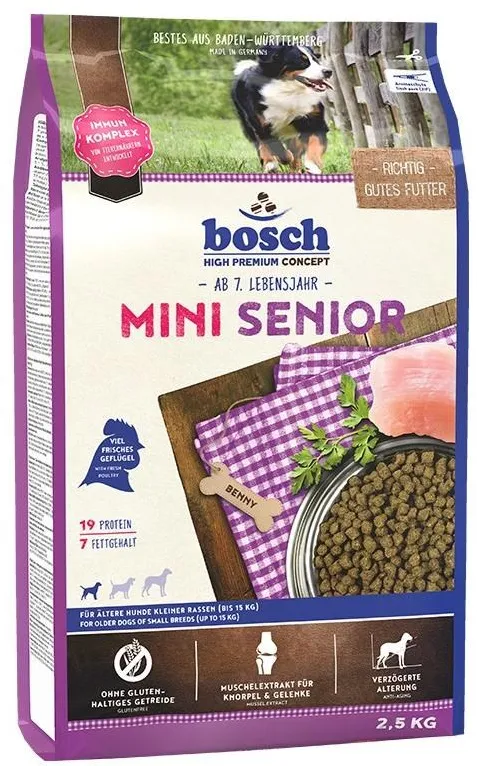 BOSCH Mini Senior - dry dog food - 2,5 kg