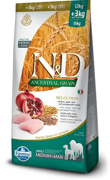Farmina Pet Food N&D Ancestral Grain Canine 15 kg Adult Chicken