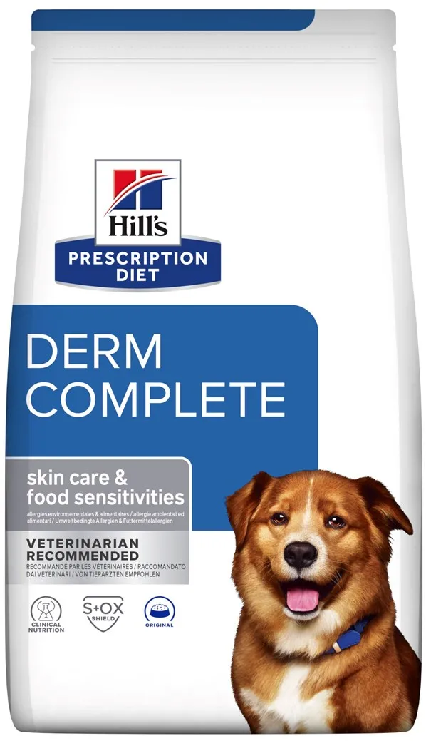 HILL'S Prescription Diet Derm Complete Canine - dry dog food - 12 kg