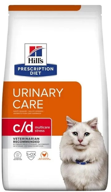 HILL'S PRESCRIPTION DIET Feline c/d Urinary Care Multicare Stress Dry cat food Chicken 3 kg