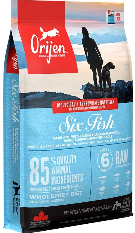 ORIJEN Six Fish - dry dog food - 6 kg