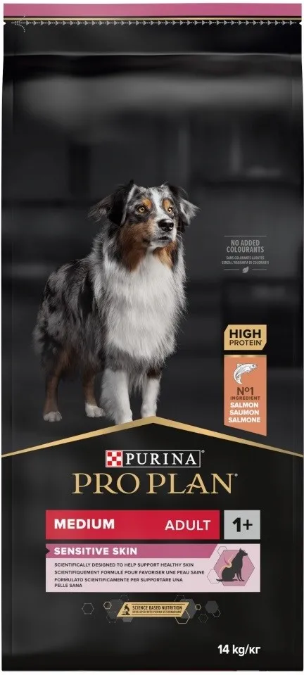 Purina Medium Adult Sensitive Skin 14 kg Salmon