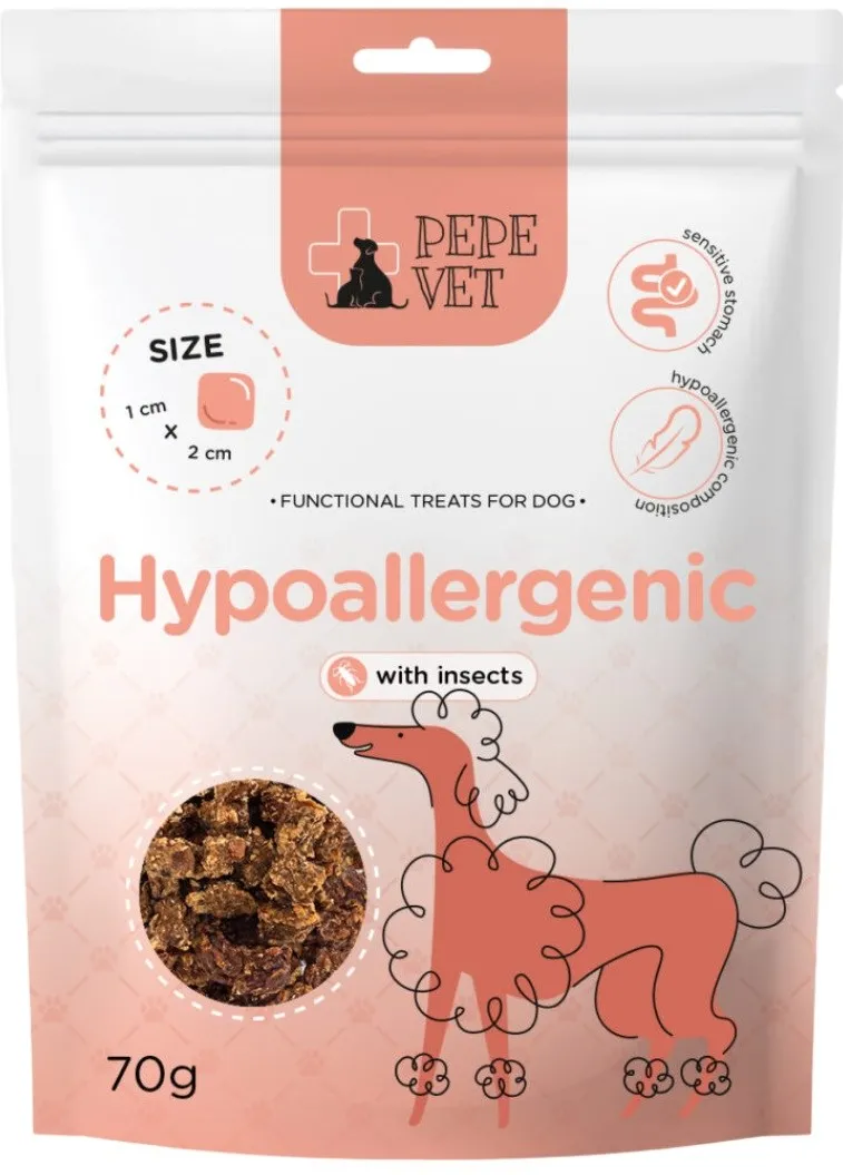 PEPE VET Hypoallergenic Insect - dog treat - 70g