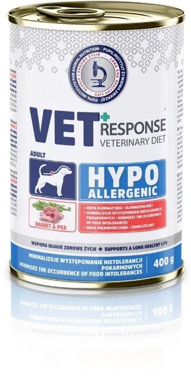 VET RESPONSE Hypoallergenic Rabbit - wet dog food - 400g