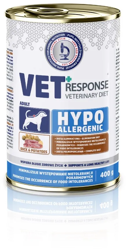 VET RESPONSE Hypoallergenic Duck - wet dog food - 400g