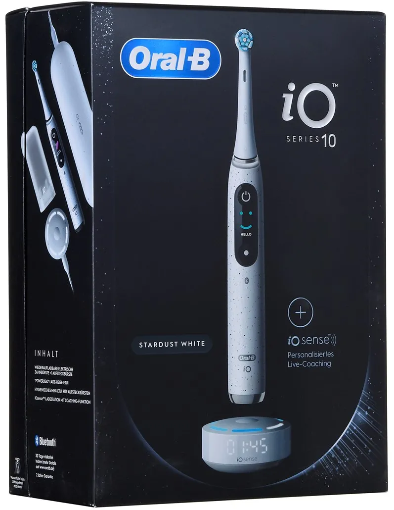 ORAL-B iO Series 10 Stardust White Electric toothbrush + iO Sense charger White