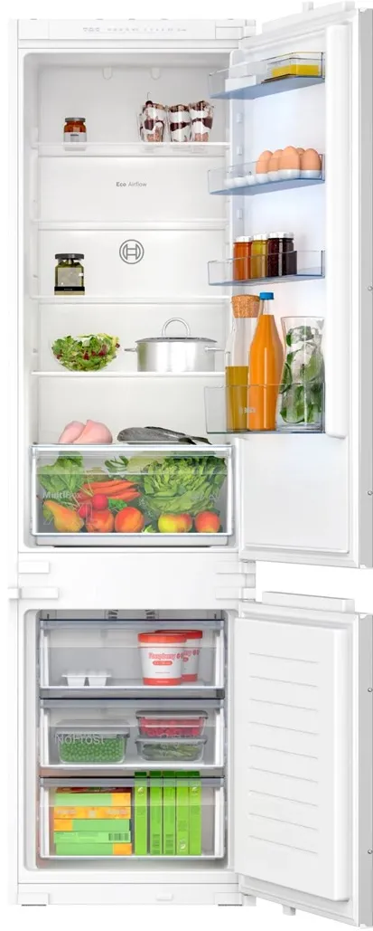 Combina frigorifica incorporabila Bosch Serie 2 KIN96NSE0 290 L No Frost alb