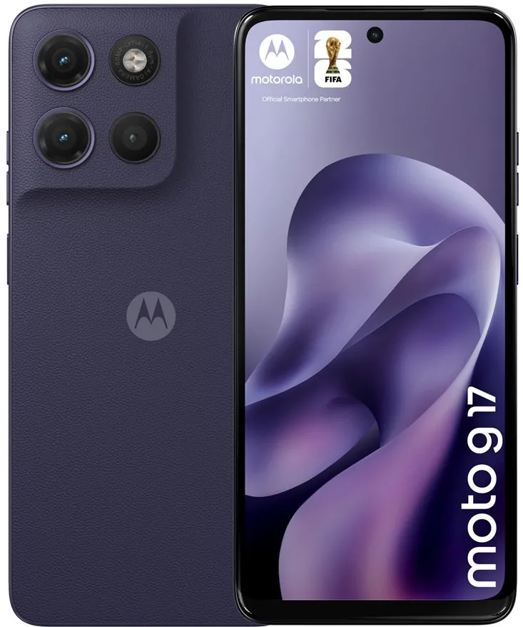 Motorola Moto G17 8/128 GB smartphone in PANTONE Evening Blue (Violet)