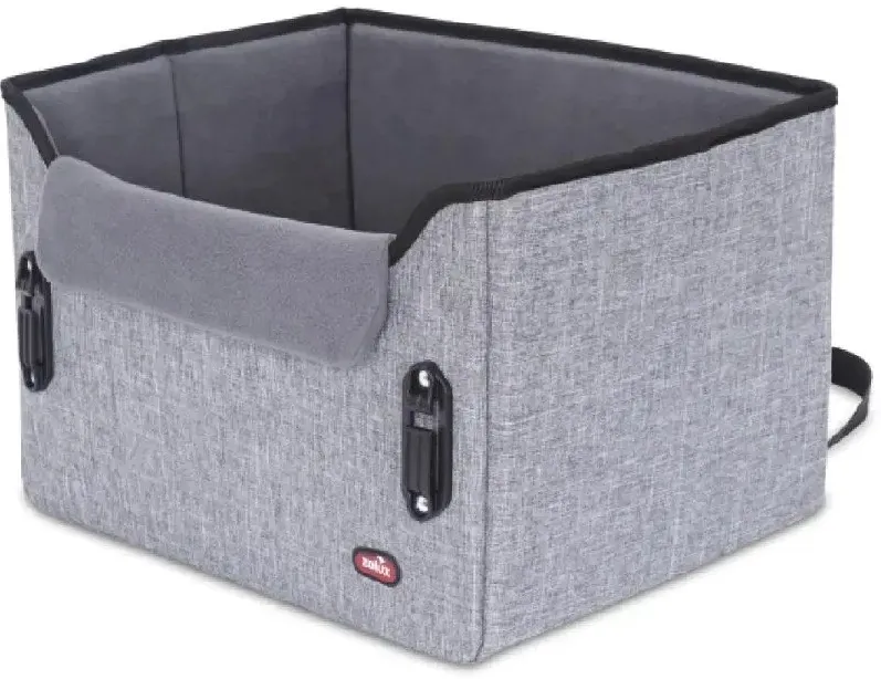 Scaun auto pentru caini ZOLUX Nomad S gri 41x32x28,5 cm