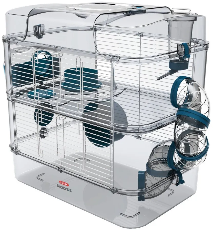 ZOLUX Rody3 DUO - rodent cage - Blue