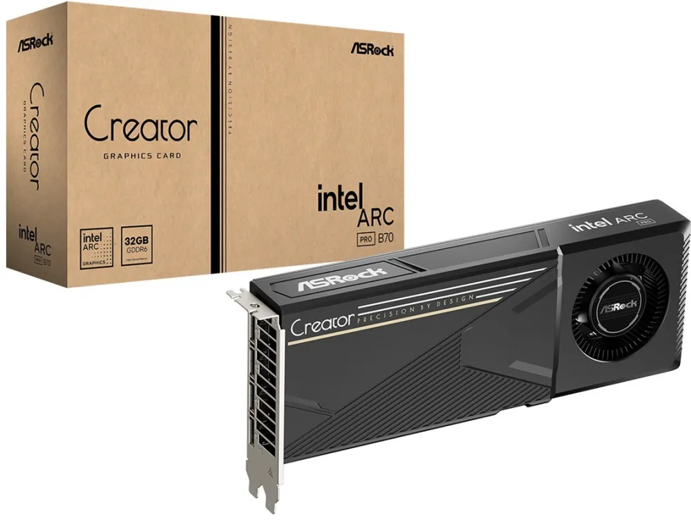 Asrock Intel Arc Pro B70 Creator 32GB graphics card