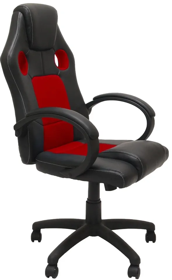 Topeshop FOTEL ENZO CZER-CZAR office/computer chair Padded seat Padded backrest