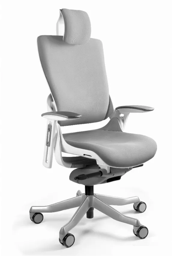 Wau 2 BL416 office chair, snowy/white fabric