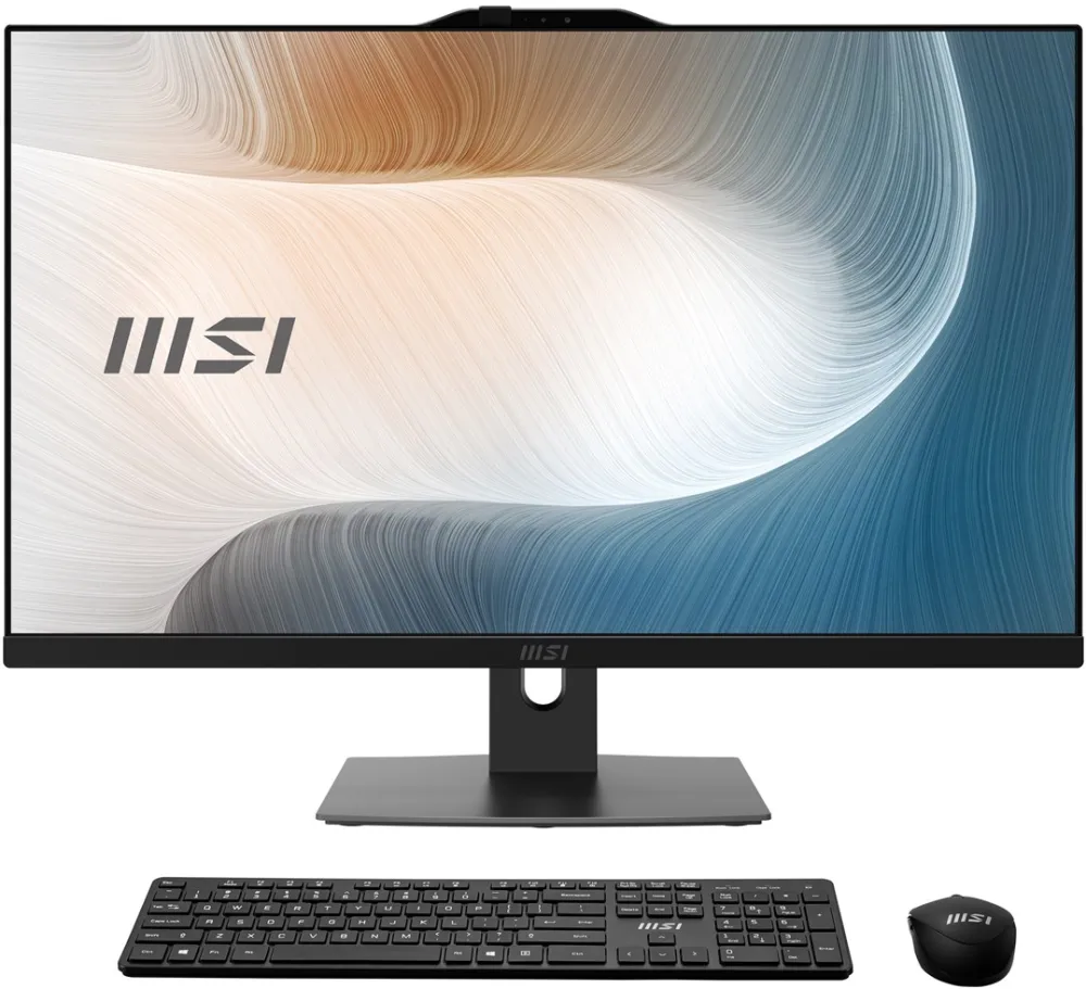 MSI Modern AM272P 1M-1293XEU All-in-One PC/workstation Intel Core 5 120U 68.6 cm (27") 1920 x 1080 pixels 16 GB DDR5-SDRAM 512 GB SSD Wi-Fi 6E (802.11ax) Black