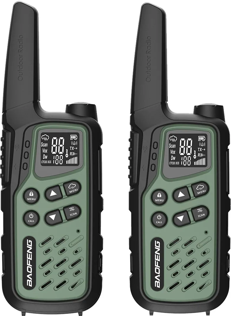 Walkie-Talkie Baofeng BF-T25E Green, 2 pieces