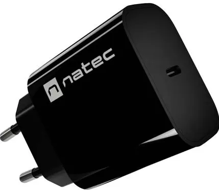 WALL CHARGER NATEC RIBERA 1X USB-C 20W BLACK