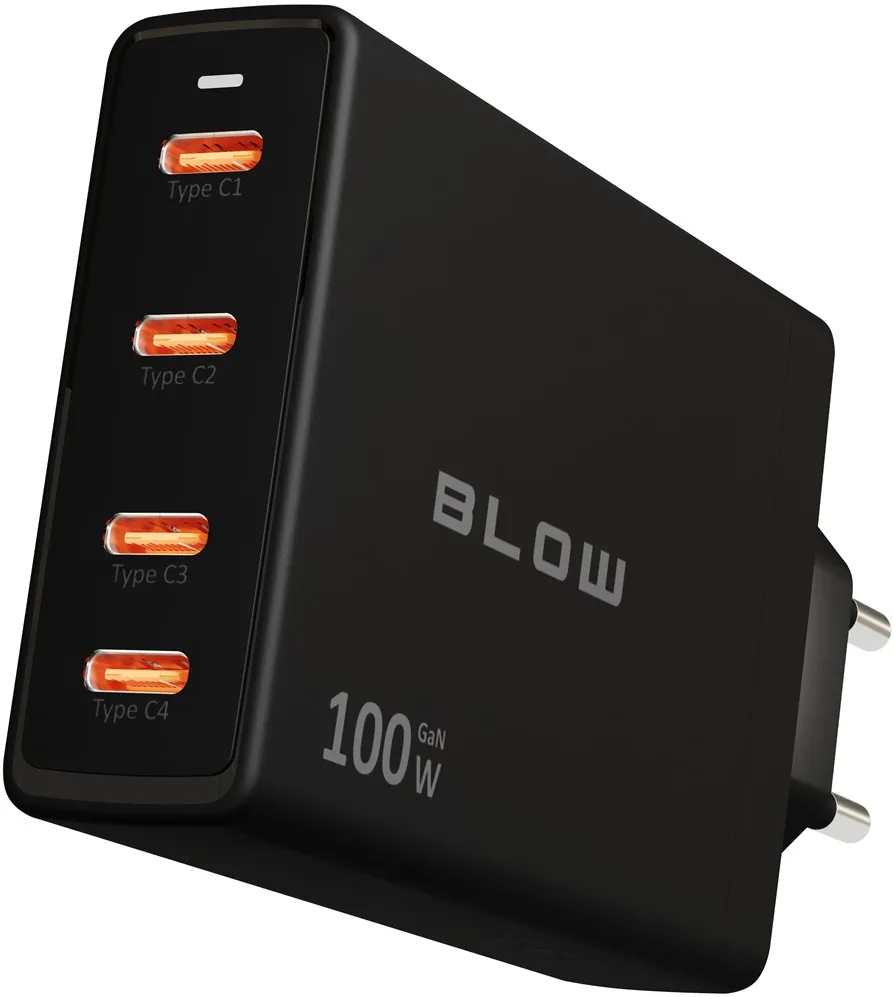 Wall charger USB-Cx4 PD 100W GAN black