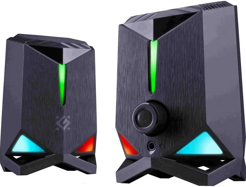 Speakers Defender Rocket 2.0 6w LED USB, black