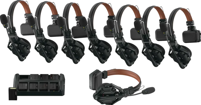 Hollyland Solidcom C1 Pro  Wireless Intercom System with 8 ENC headsets