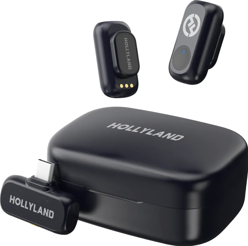 Hollyland LARK A1 Duo with USB-C RX + Charging Case