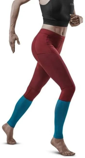 CEP - colanti de alergare - Run compression Tights 3.0 W - Dark Red I Petrol - IV
