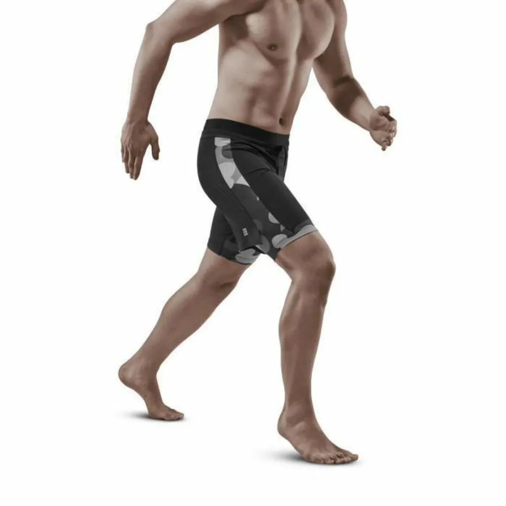 CEP - pantaloni scurti 2 in 1 - Camocloud Shorts 2 in 1 - Black I Grey - S