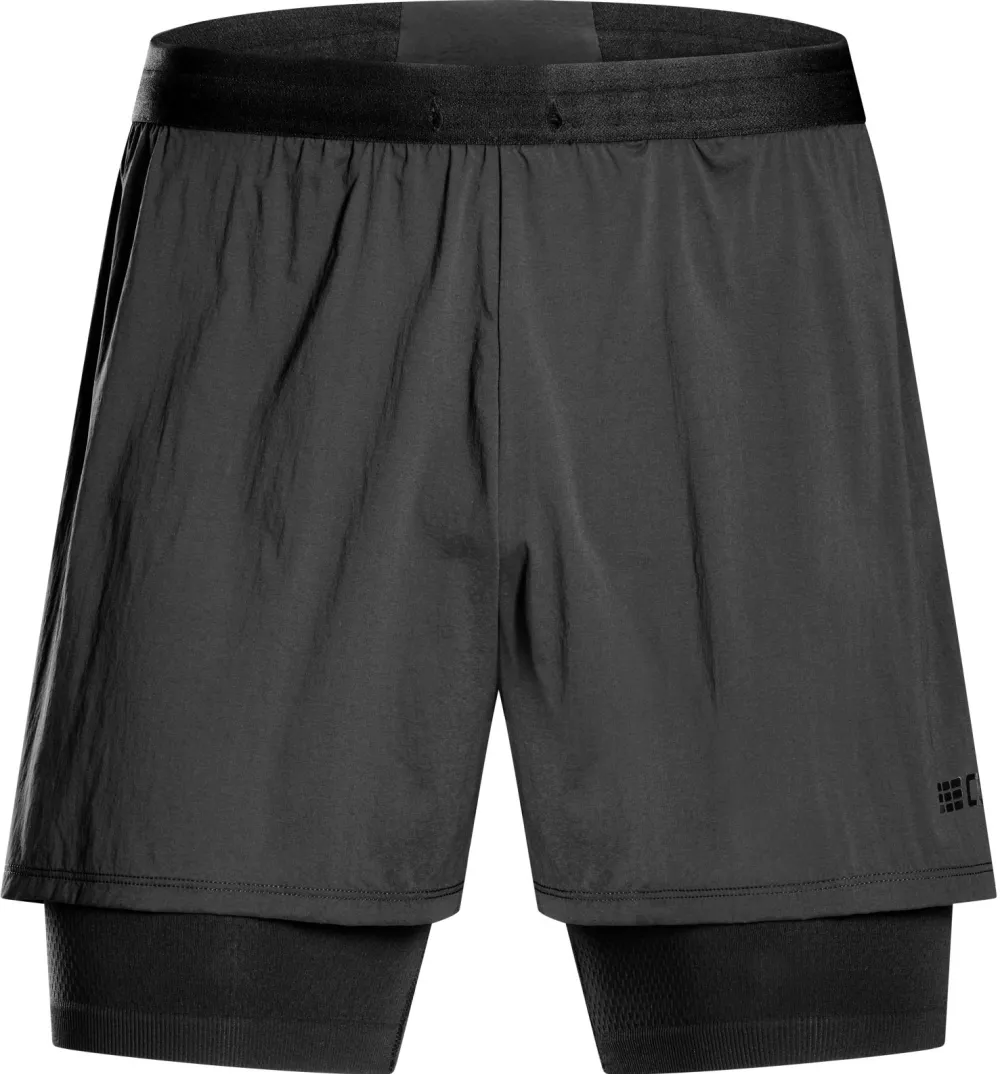 CEP - pantaloni scurti - Ultralight Shorts 2 in 1 - Black - XL