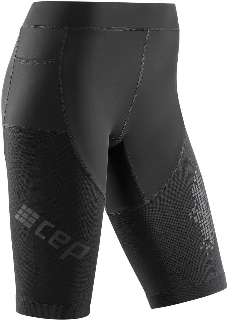 CEP - colanti compresie scurti de alergare femei - Run Shorts 3.0 - black - I