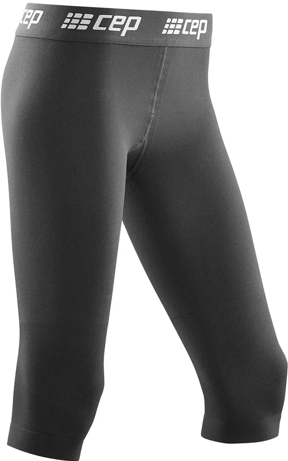 CEP - colanti ski 3/4 femei - Ski 3/4 Base Tights - black - XS