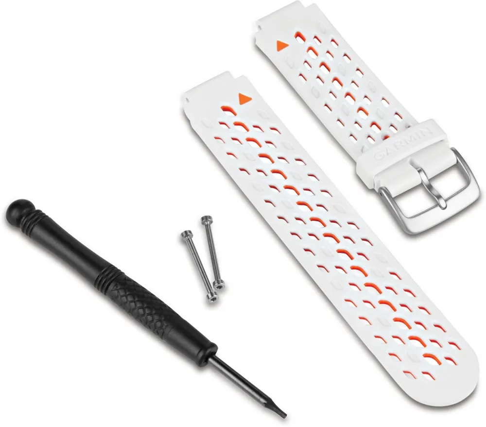 Garmin - curea silicon FR 620 alb-portocaliu