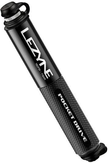 Lezyne - mini pompa - Hand Pump CNC Pocket Drive - 160 psi | 11 bar - black - 14 cm