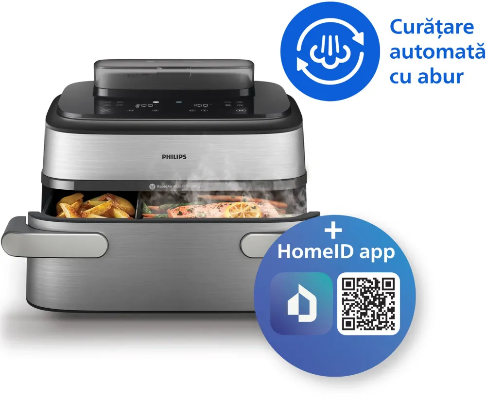 Friteuza cu aer cald Philips Megabasket NA565/02 Seria 5000 9.5L 2750 W