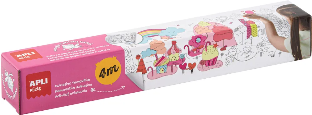 Coli adezive Apli, pentru pictat si colorat, model Candy Land