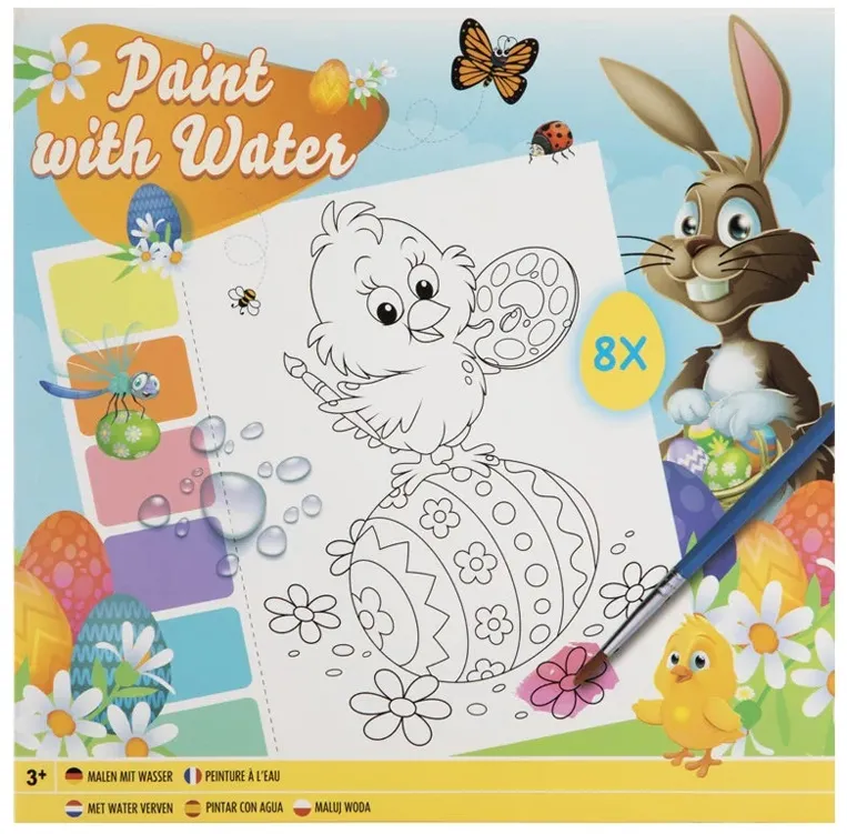Carte de colorat, Creative Craft, A5, 64 pagini, tematica iepuras de Paste