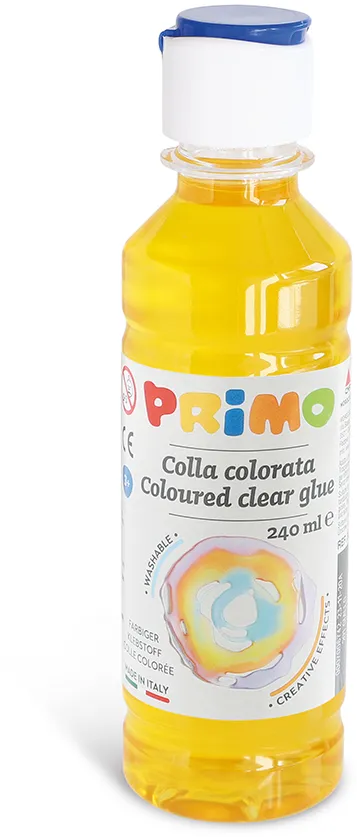 Lipici Morocolor Primo, pe baza de apa, galben transparent
