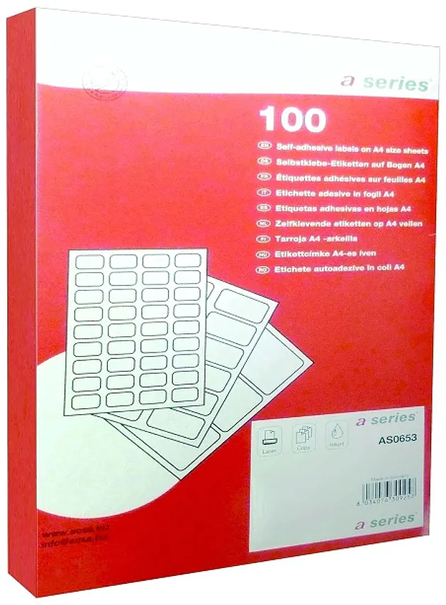 Etichete A-series, 210 mm x 297 mm, 100 coli/top