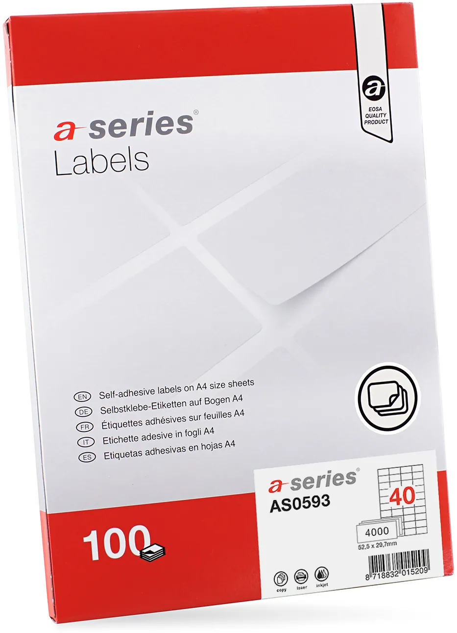 Etichete A-series, 52.5 x 29.7 mm, 4000 bucati/top