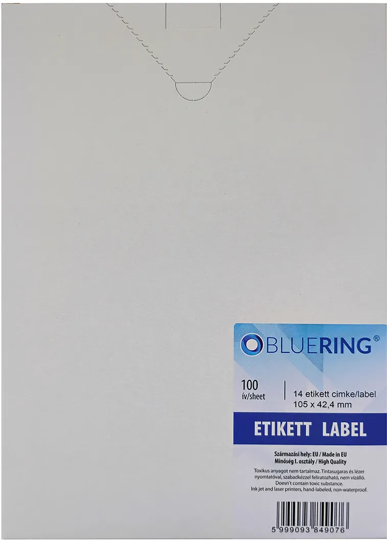 Etichete Bluering, 105 x 42.4 mm, 1400 etichete, 100 coli/top