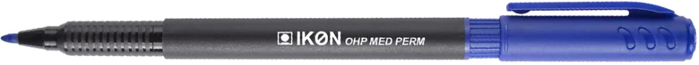 Marker permanent OHP IKON, varf mediu, 1 mm, albastru