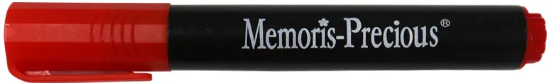 Marker permanent Memoris-Precious, varf tesit, 2-7 mm, rosu