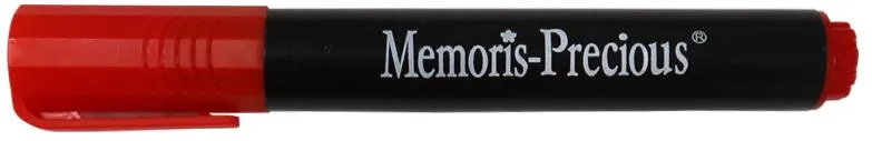 Marker permanent, varf tesit 2-7 mm, rosu, 12 bucati/cutie