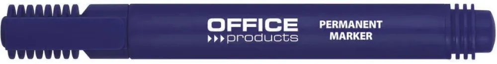 Marker permanent, Office Products, varf rotund, 1-3 mm, albastru