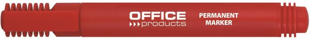 Marker permanent, Office Products, varf rotund, 1-3 mm, rosu