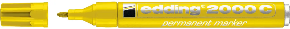 Marker Edding 2000 permanent varf rotund 1.5-3 mm, galben
