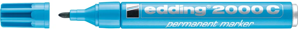 Marker Edding 2000 permanent varf rotund 1.5-3 mm, bleu