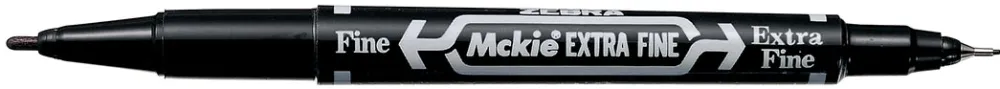 Marker permanent cu doua capete Zebra, Mckie Care, 0.5 mm/1 mm