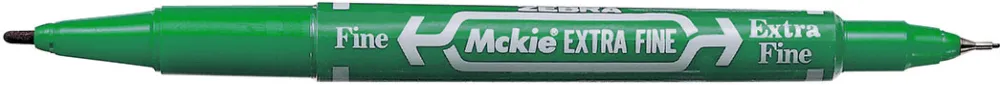 Marker permanent cu doua capete Zebra, Mckie Care, 0.5 mm/1 mm